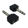 6.35 stereo plug to 3.5 stereo jack spliter