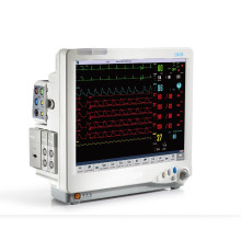 Monitor 17 polegadas Modular multiparâmetro paciente, Monitor de eletrocardiograma ECG, toque tela Monitor de ECG 12-pistas portátil sinais vitais