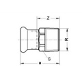 Straight Male Connector, Bsp Taper Male Thread