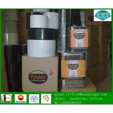 Pipeline corrosion prevention tape with butyl rubber