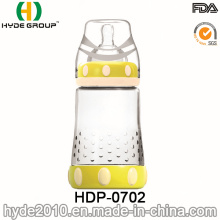 220ml Popular BPA Free Plastic Glass Baby Feeding Bottle (HDP-0702)