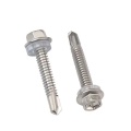 Outer Hexagon Drilling Tail Screws With Rubber Washer