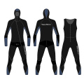 Seaskin 7mm with Hooded Front Zip Long John Jacket 2pcs Set Women Spearfishing Wetsuits