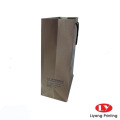 Bolsa de papel kraft marrón personalizada con manijas de PP