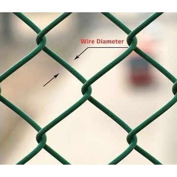 Pvc Coated Chain Link Fence Para campos de beisebol