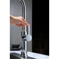 Swan Pescoço Forma Chrome Puxe Faucet de Cozinha