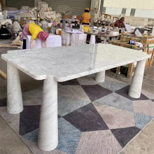 Gran mesa de conferencias Mesa de piedra de mármol