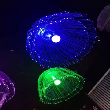 Iluminación de medusas de fibra óptica de bricolaje para decoración