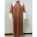 Vestido Maxi Islâmico Masculino Árabe Muçulmano Kaftan Jalabiya