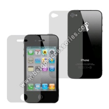 MATE antideslumbrante pantalla frontal & volver completo Film protector para Apple iPhone 4S