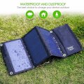 21W Foldable Solar Panel Bag Charger with Dual USB for iPhone6s 7 Android Samsung iPad