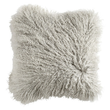 Long Hair Mongolian Lamb Fur Sofa Pillow