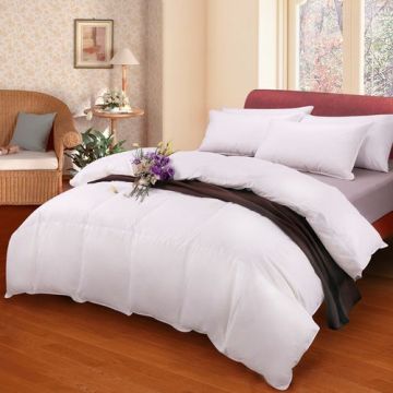 Egyptian Cotton Super King Square Pattern Duvet Cover