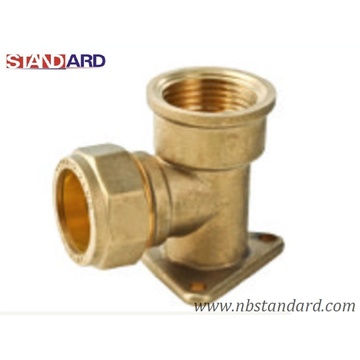 Brass Wall Plated for Copper Pipe/Copper Fitting with Female Thread