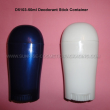 50ml Dark Blue White Deodorant Stick Container