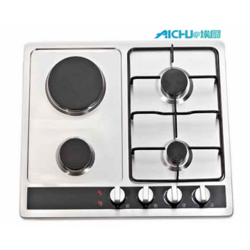 4 Burners Gas Hob Enamel Pan Supports