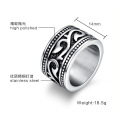 Antique Silver Plated Stainless Steel Ring For Men