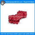 New Pet Toy Rubber Treat Dumbell com Squeaker Dog Toys