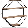 Modern 4-Tier Geometric Shelves for Wall