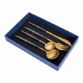 Copper Plated Stainless Steel Knife Fork Spoon Flatware