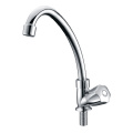 Brass Main Body Long Neck Kitchen Sink Faucet