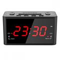 Hot Sale Red 1 Inch LED Display Radio Controlled Wall Clock With Temperature Small Desktop Digital Timer