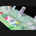 LED Light Counter Top Acrylic Mobile Phone Display Shelf