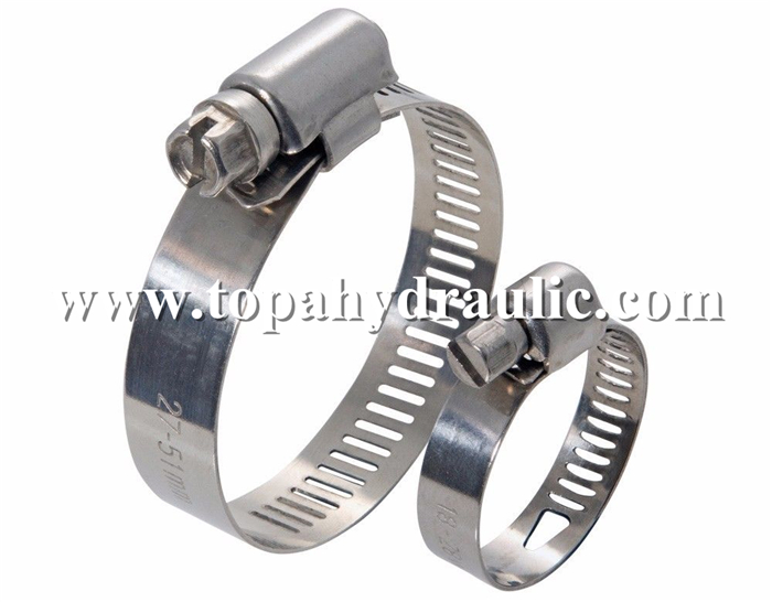 stainless steel hydraulic pipe American hose clamp