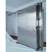 Porte coulissante / Porte coulissante en acier inoxydable pour chambre froide