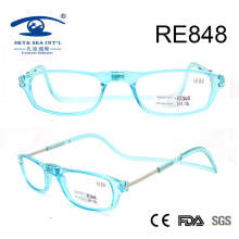 2017 Light Color Fashion Plastic Magnetic Reading Glasses (RE848)