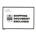 Umschlag des UPS Versanddokuments