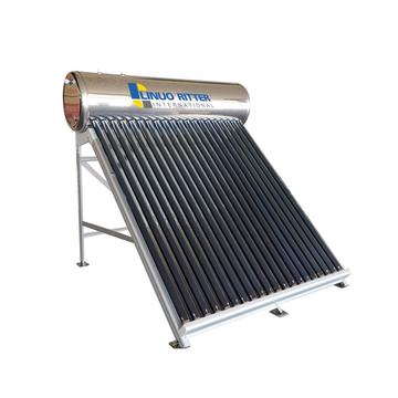 Calentador de agua solar 200L tanque de agua de acero inoxidable