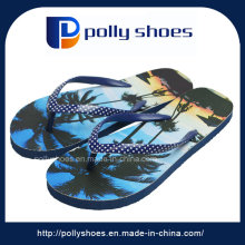 3D Logo Flat Thong Flip Flop en ivoire New Box