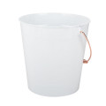 Tall White Metal Buckets Snack Bucket