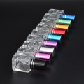 10ml Roll on Square Bottle with Metallized Colored Cap