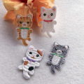 Нашивки на одежду для кошек Железо в полоску Значки Наклейки