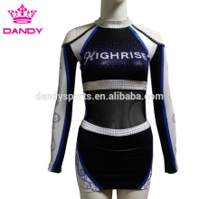 Uniformes de porristas de spandex de secundaria