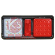 Lampe LED rouge et ambre de remorque d’association