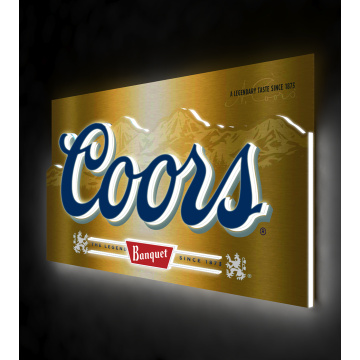 COORS metal light sign