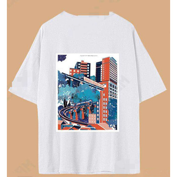 Impressão da cidade na camiseta