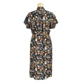 Пользовательские модные модные роскошные платья дизайнерские летние шифоновые длинные платья со сборками для женщин