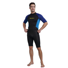 Seaskin Mens Short Sleeves Summer Diving Wetsuit