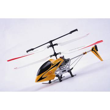 Promoción Navidad regalos 3.5ch Rc helicóptero con giroscopio amarillo de la aleación