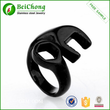 316L Stainless Steel Spanner Wrench Ring Jewelry