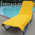 Serviette de chaise de couverture de chaise de plage pliante portable serviette