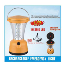 Emergencia Auto LED al aire libre camping linterna solar