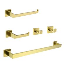 Gebürstete goldene Badezimmer -Hardware -Kits SUS304