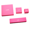 Customized pink cardboard jewelry display boxes