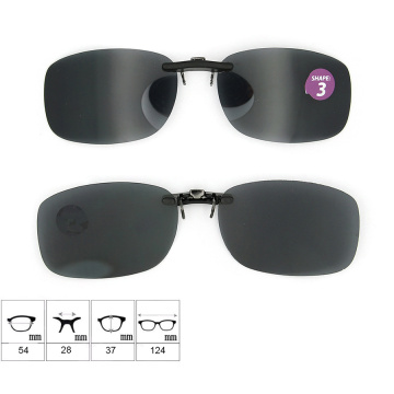 2015 Wholesale Polarized Glasses Clip on Sunglasses (shape 3)