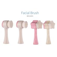 Pinceau facial en silicone hélicoïdal doublé double face